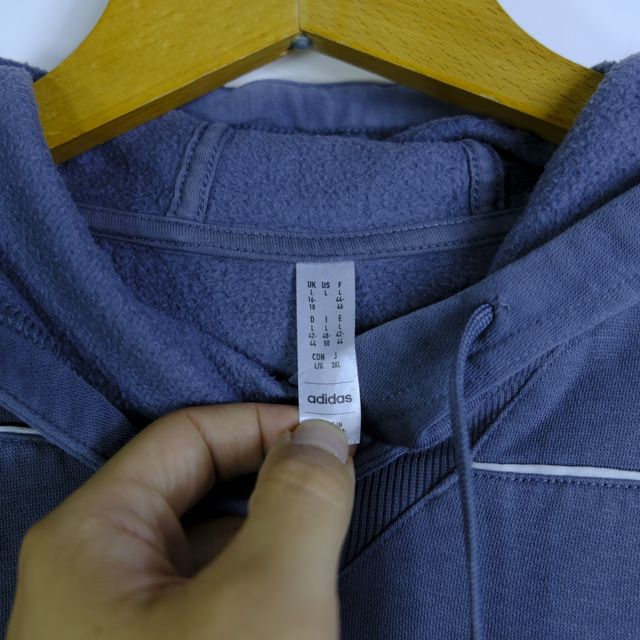 Adidas Felpa Uomo Taglia 48/50 Grigia