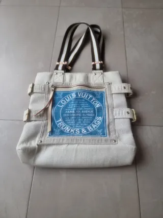Bolso Louis Vuitton Vintage Beige/Azul