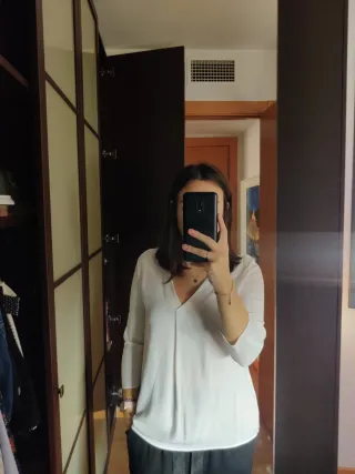 Blusa blanca elegante