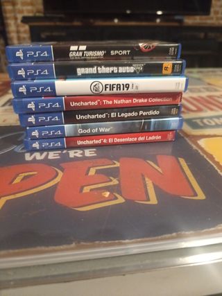 Pack Juegos PS4: God of War, Uncharted, GTA V