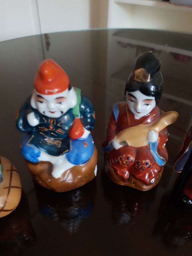 Figuras orientales decoración años 70