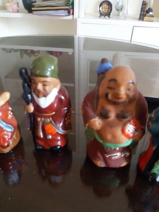 Figuras orientales decoración años 70
