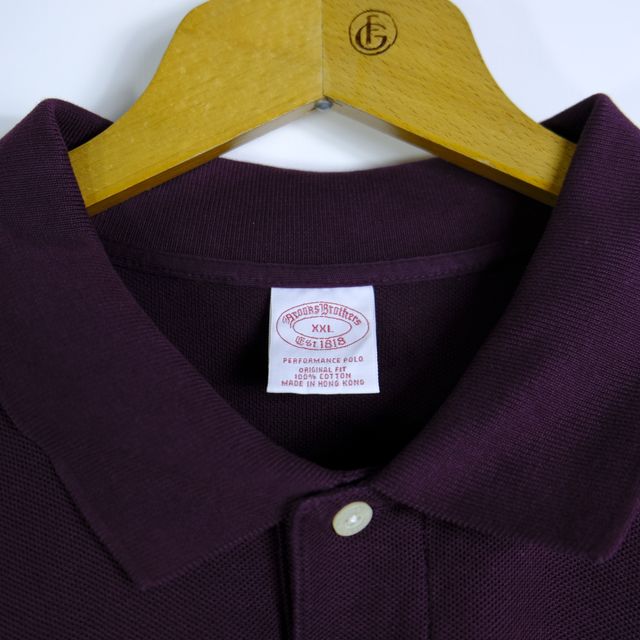 Brooks Brothers Polo Uomo Taglia 3XL Viola