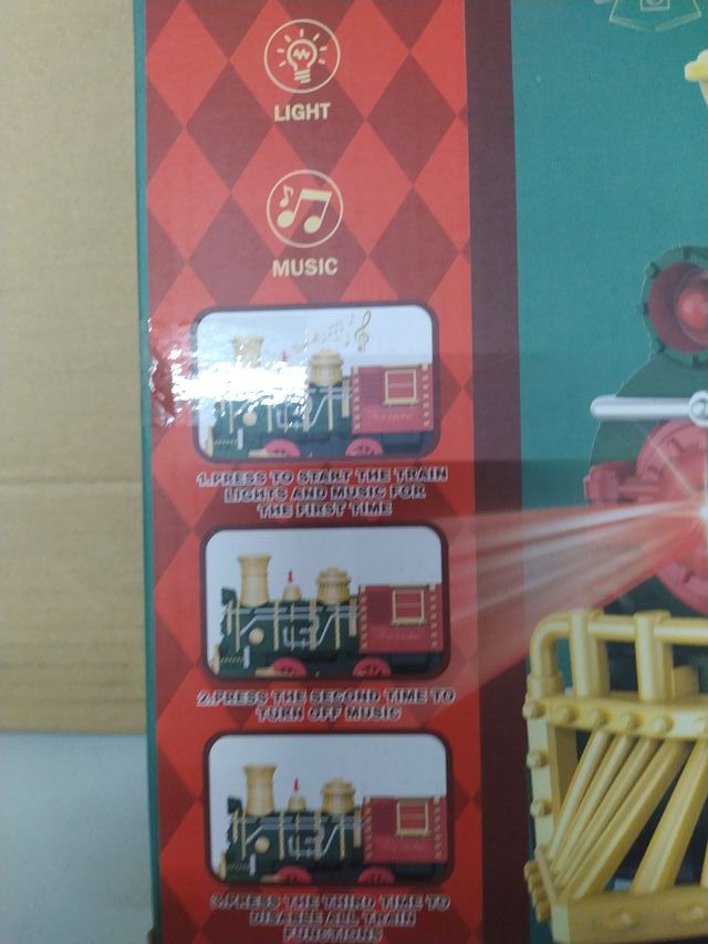 Tren de Navidad con luz y sonido