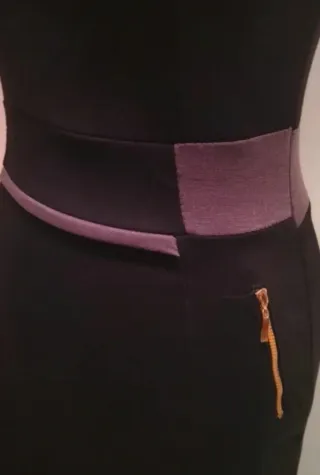 Vestido negro y gris