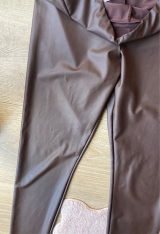 Leggings polipiel marrones Calzedonia