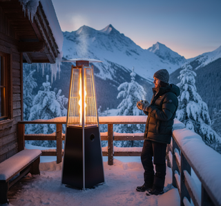 ESTUFA PIRAMIDE BAJA NEGRA