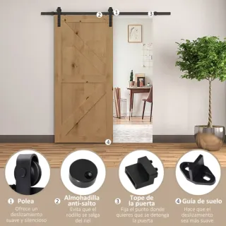 Herraje Puerta Corredera 200cm