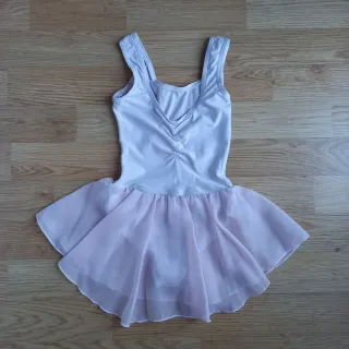Maillots Ballet Niña y pantys blancos.