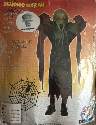 Disfraz Demonio Scream Talla S (110-120cm)