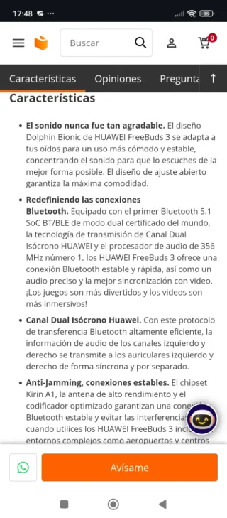 Huawei P40 Lite 128GB + confezione FreeBuds 3