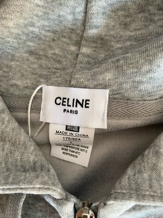 Sudadera Celine Gris con Logo