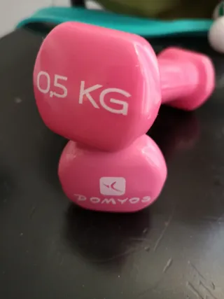 Mancuernas 0.5kg Decathlon Rosas