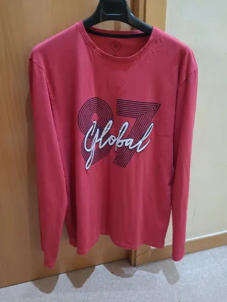 Camiseta algodón manga larga