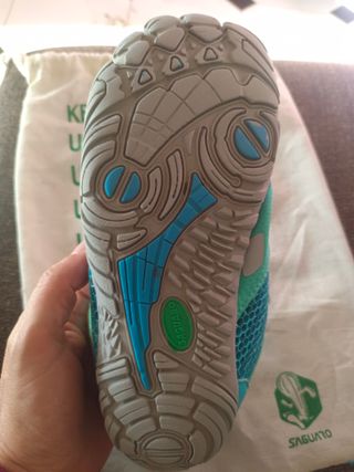 Zapatillas Saguaro Teal y Amarillo
Talla 34