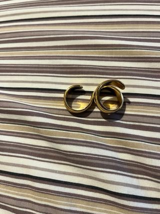 Anillo Doble Dorado Ajustable