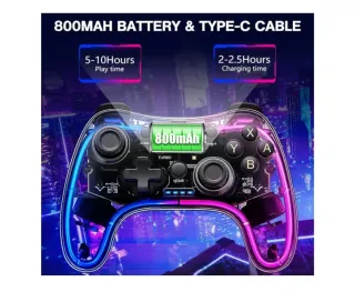 Mando Inalámbrico Transparente RGB