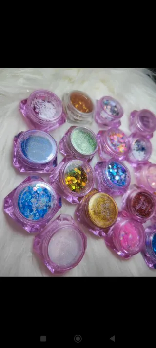 Decoración Uñas Glitter Variado