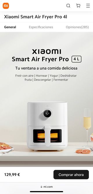 Xiaomi Smart Air Fryer Pro 4L