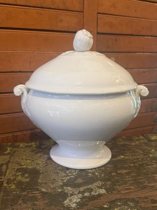 Zuppiera SCI Laveno Verbanum Stone bianca vintage