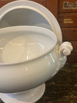 Zuppiera SCI Laveno Verbanum Stone bianca vintage