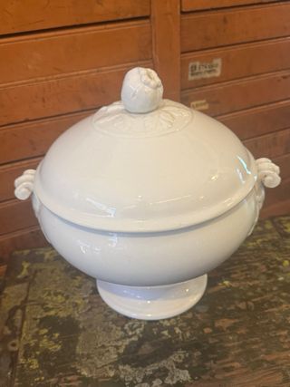 Zuppiera SCI Laveno Verbanum Stone bianca vintage