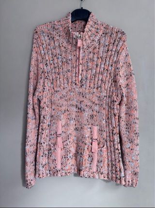 Maglione in maglia arancione 