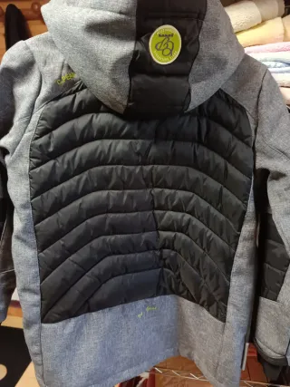 Giacca grigia e nera da bambina Canadian Peak