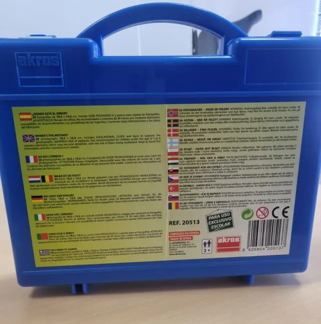 Tarjetas educativas Akros ¿Dónde está el error?