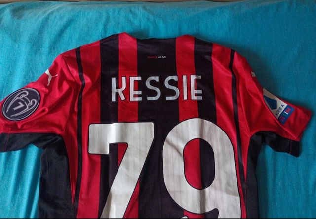 Maglia calcio Milan Kessie. Taglia M. Serie A.