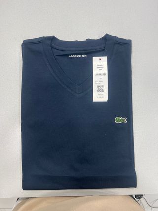 T-shirt Lacoste blu taglia L