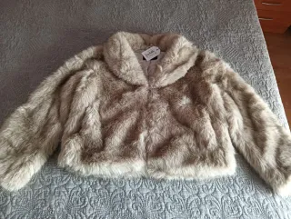 Chaqueta peluche Noon beige/marrón Talla M