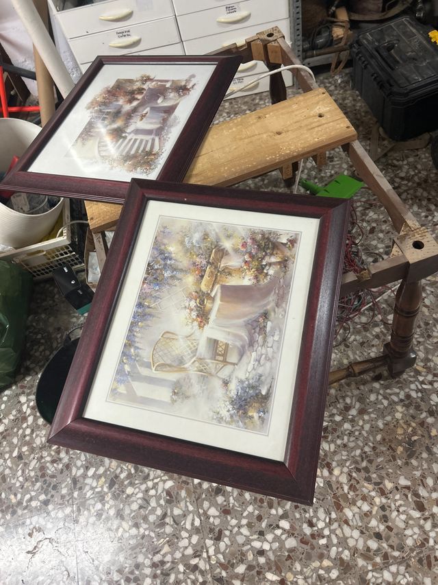 Cuadros decorativos madera y cristal