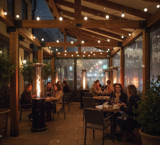 ESTUFA CILÍNDRICA A GAS