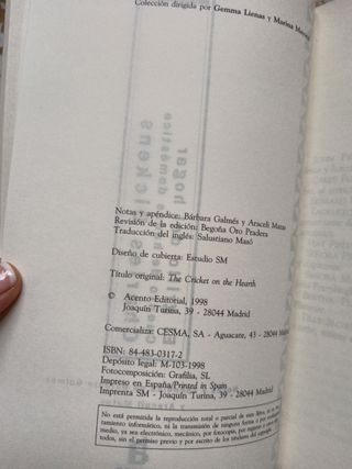 El Grillo Del Hogar de Charles Dickens