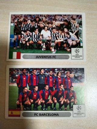 Cromos Champions League Juventus FC, Lazio, Barça