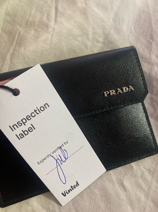 Portafoglio Prada porta carte nero