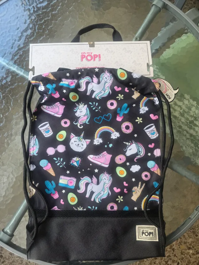 Saco de cuerdas Oh My Pop! unicornios nuevo