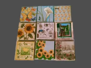 Tovaglioli per Decoupage 450 PZ. Varie fantasie