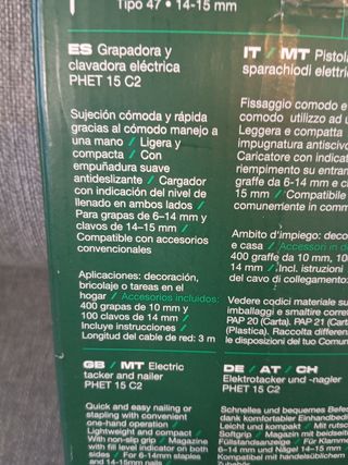 Parkside Grapadora y Clavadora Eléctrica