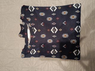 Camiseta mujer manga larga estampado geométrico XL