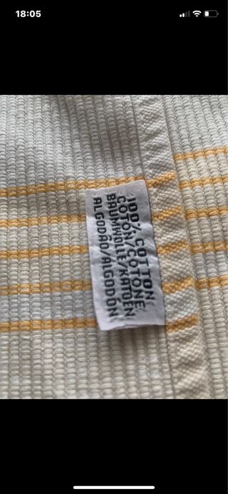 Lote 6 salvamanteles de algodón