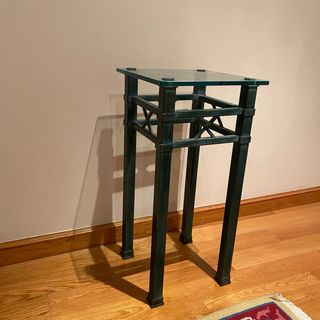 Mesa forja cristal verde