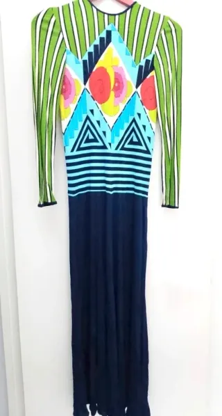 Vestido Marcel Fenet en punto de seda 