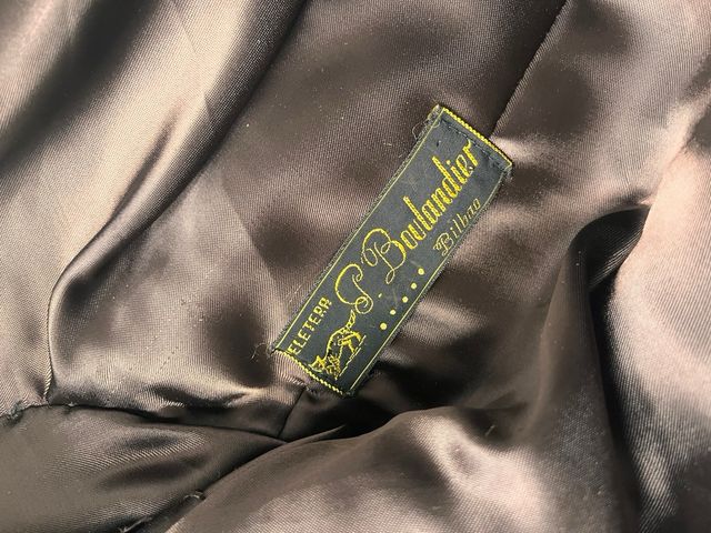 Giubbotto vintage in pelle animale anni '80