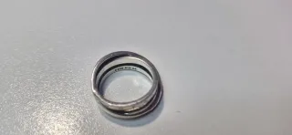 Anillo Pandora entrelazado plata