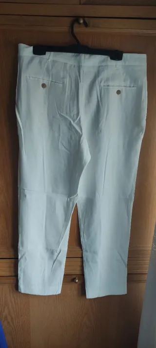 Pantalón de vestir blanco mujer