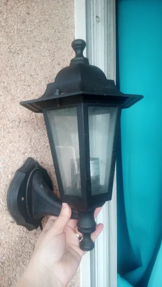 Lámpara de Exterior Negra Massive