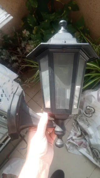 Lámpara de Exterior Negra Massive