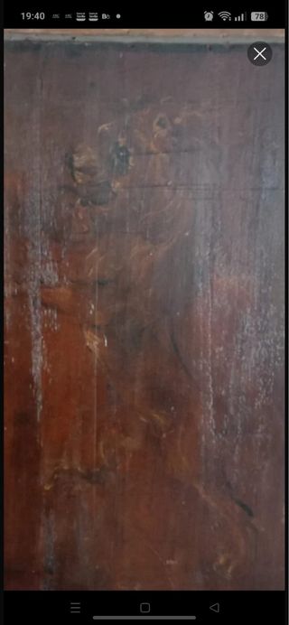 Pintura al óleo antigua sobre tabla